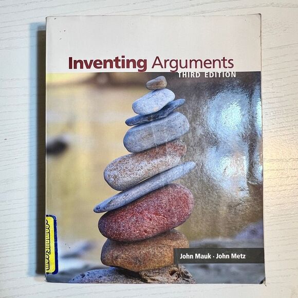 Inventing Arguments 3rd Edition Textbook - Paperback By Mauk, John - ACCEPTABLE - Picture 1 of 6